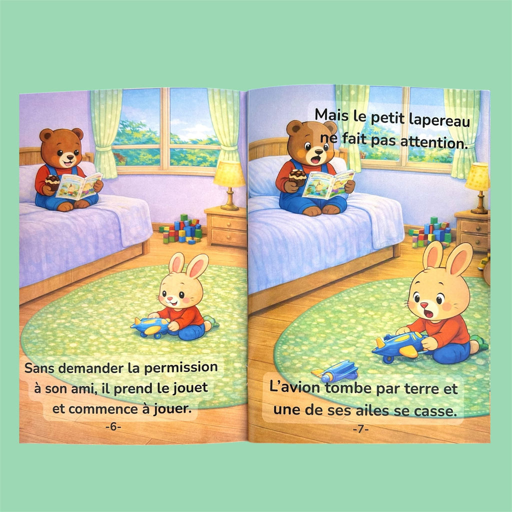 Le petit lapereau apprend à dire pardon