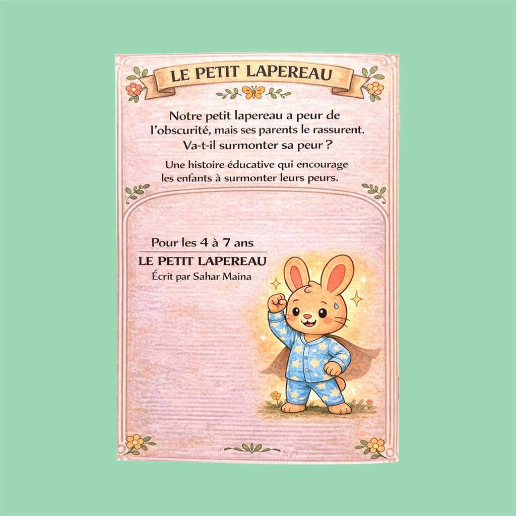 Le petit lapereau a peur de l’obscurité