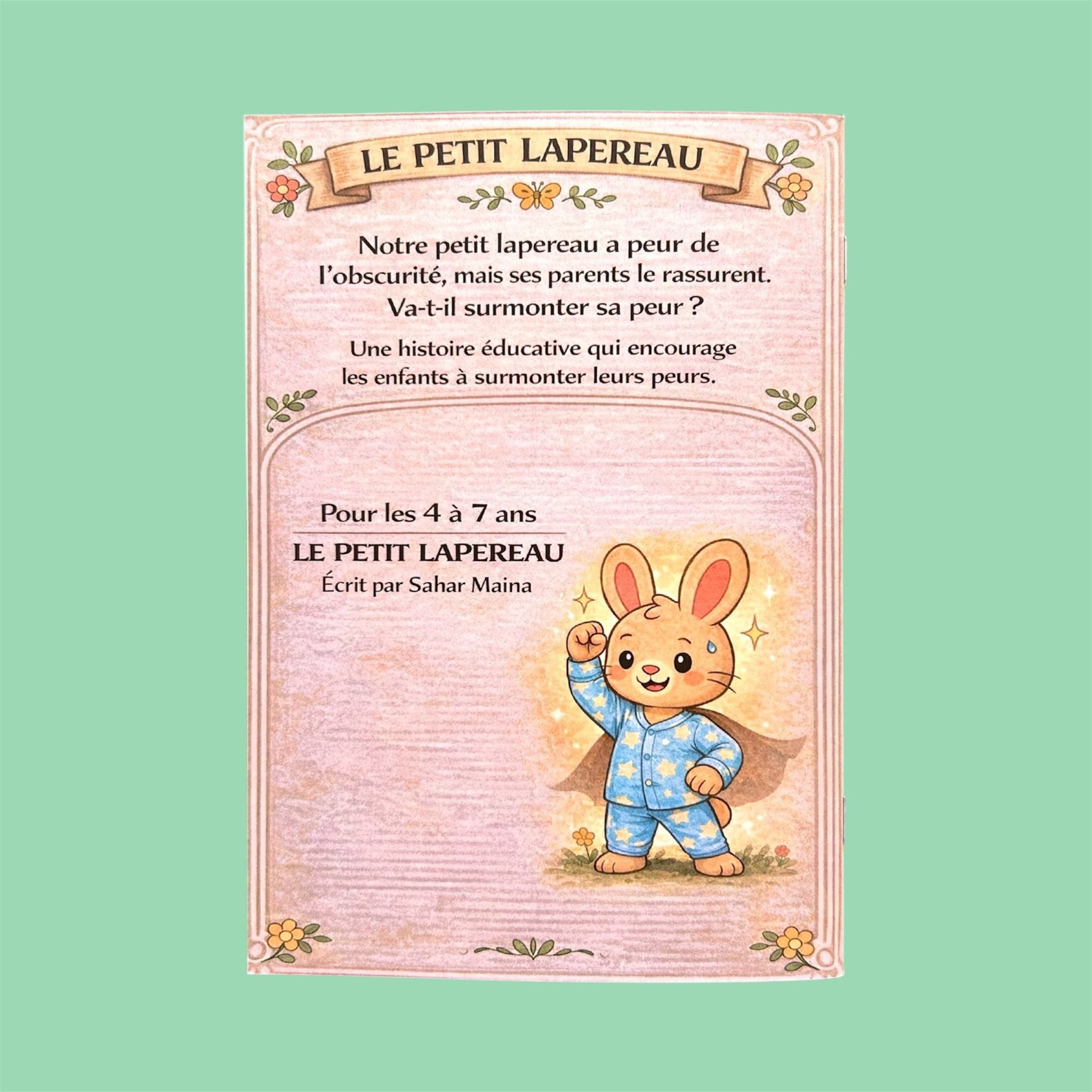 Le petit lapereau a peur de l’obscurité
