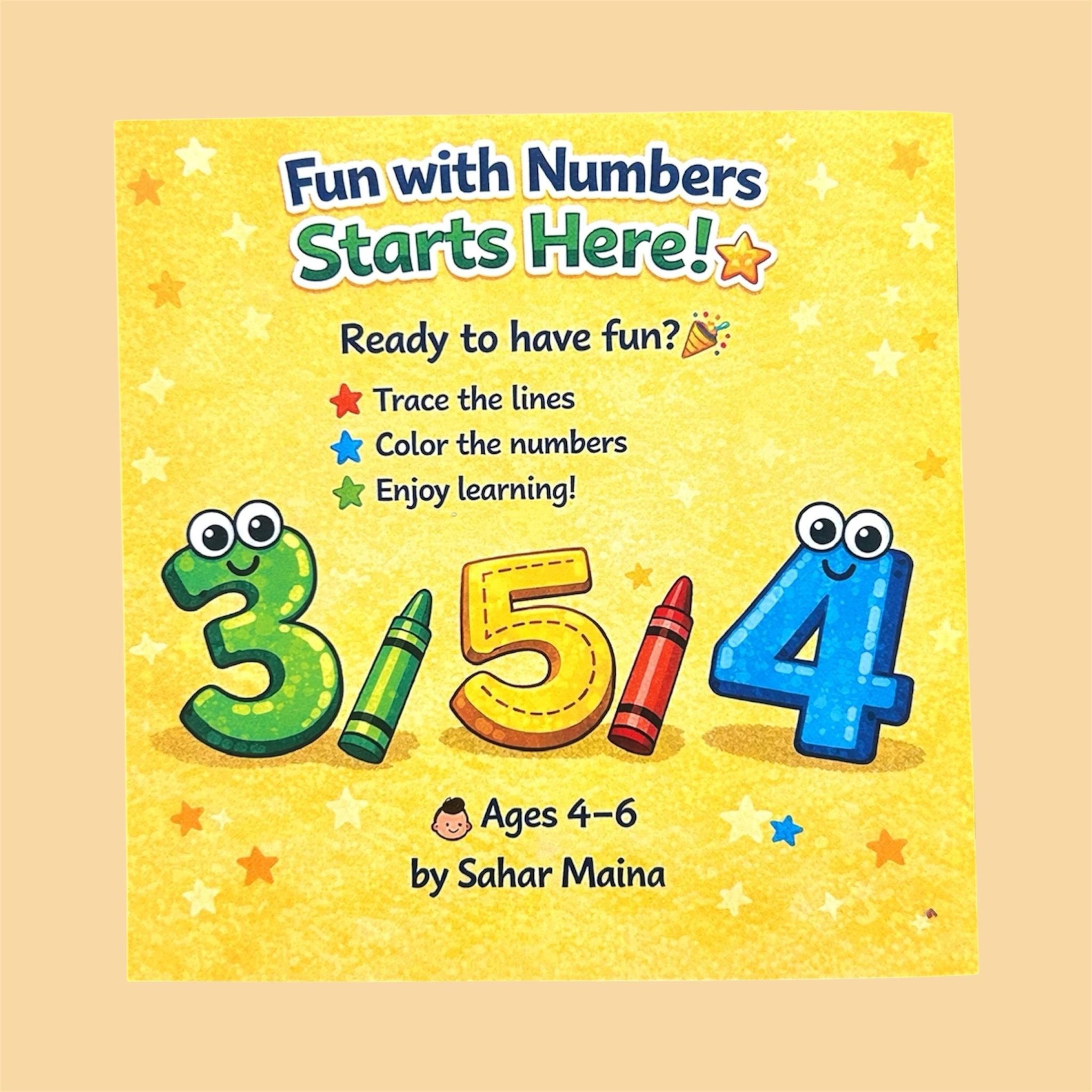 Numbers Fun: Trace & Color