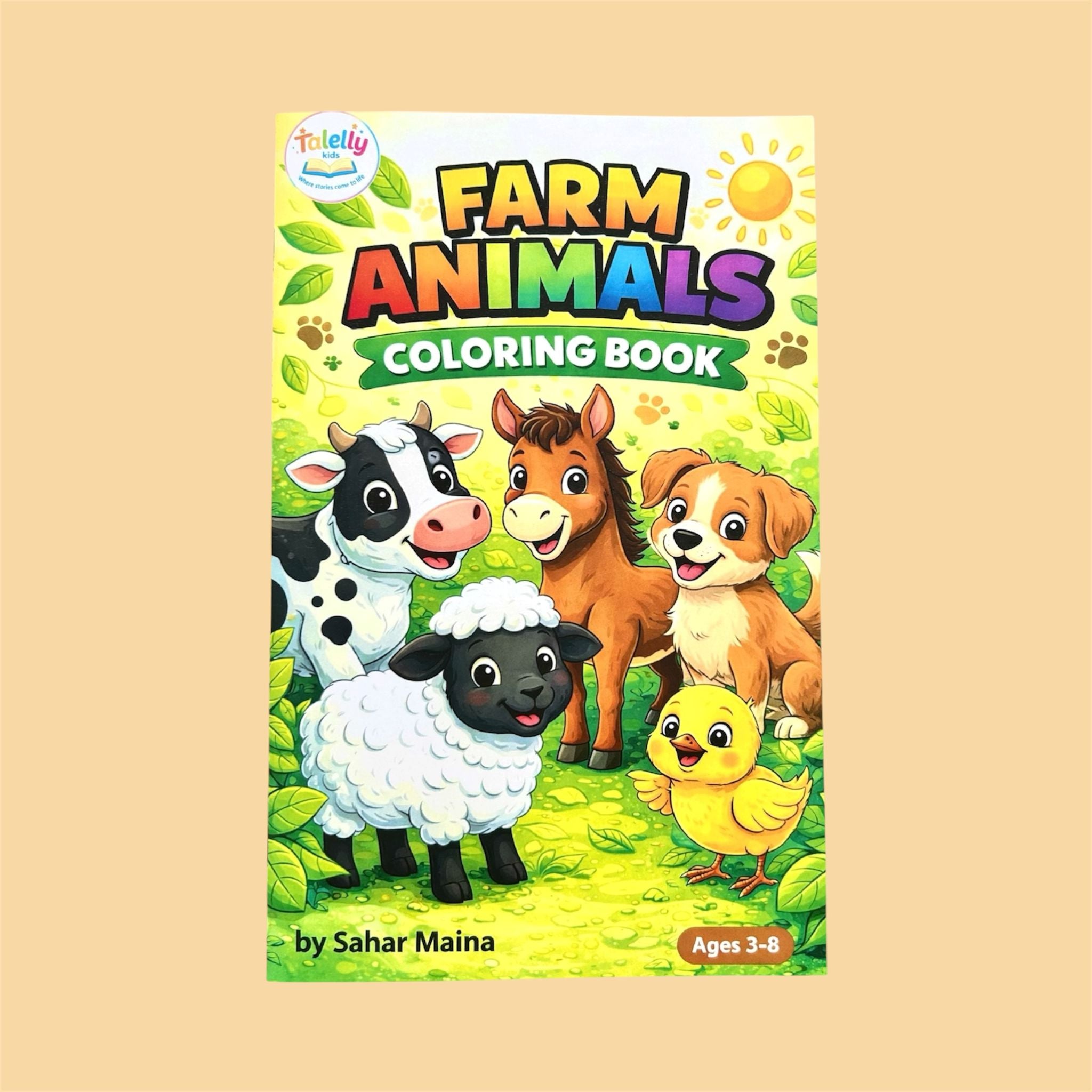 Farm Animals Coloring Book