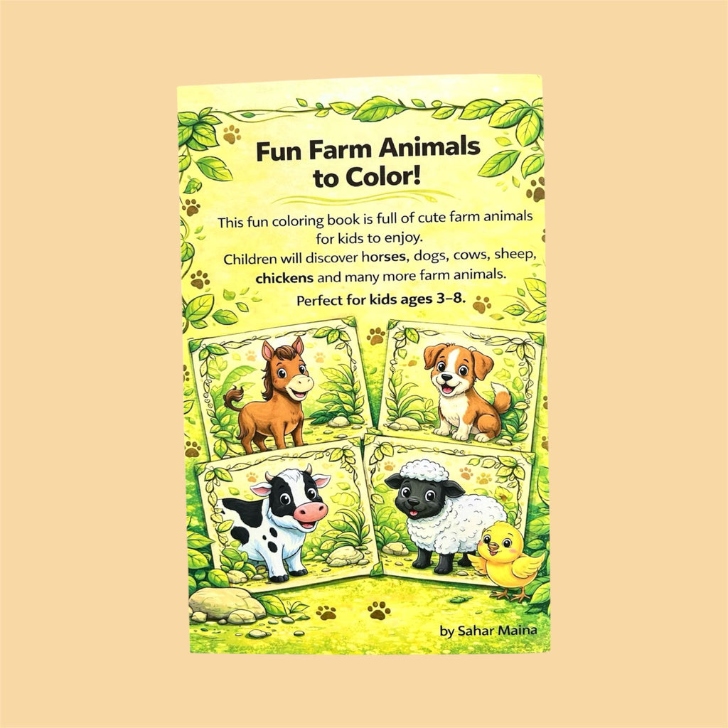 Farm Animals Coloring Book