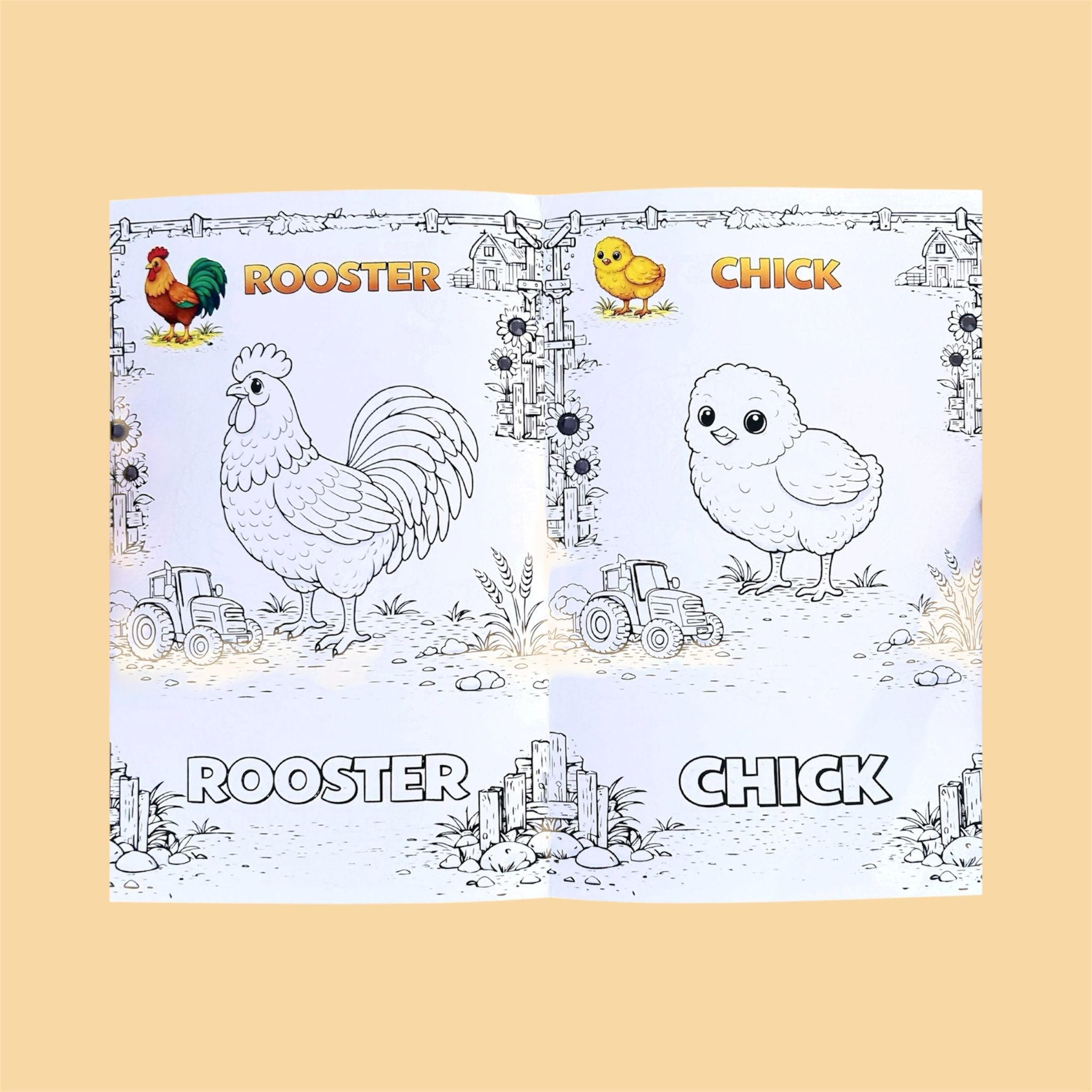 Farm Animals Coloring Book