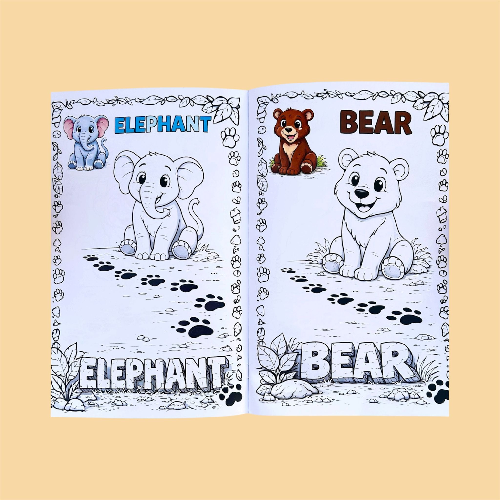 Zoo Animals Coloring Book