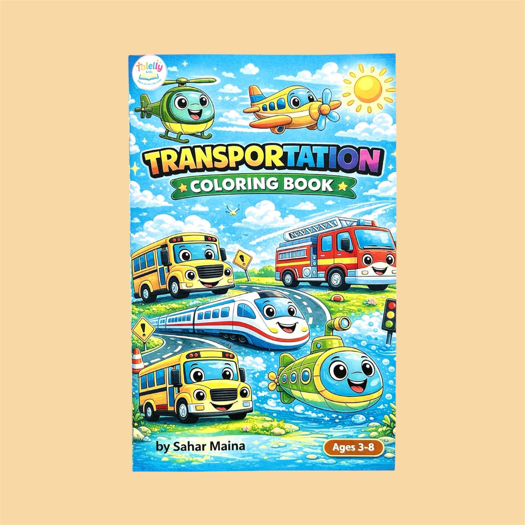 Transportation Coloring Book