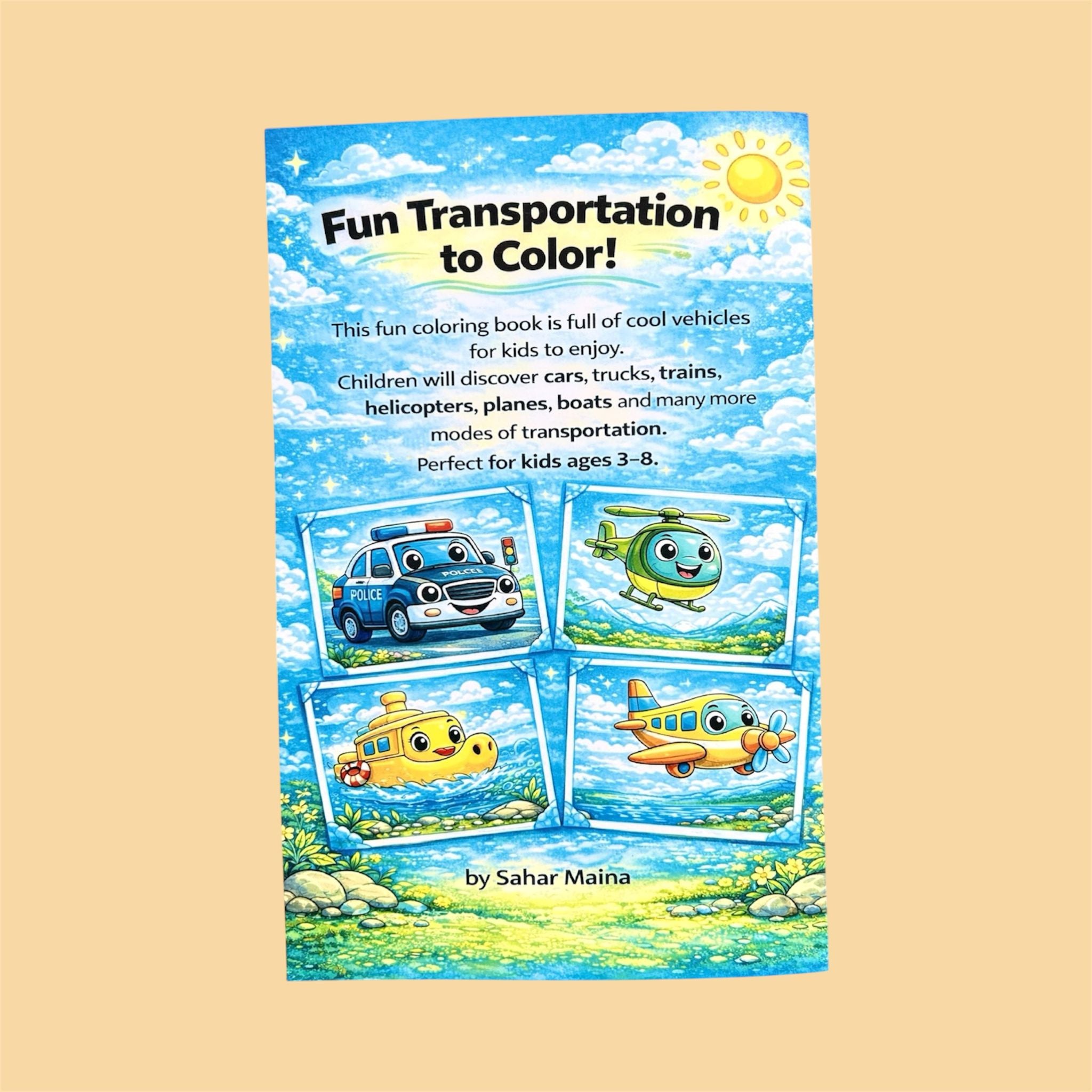 Transportation Coloring Book