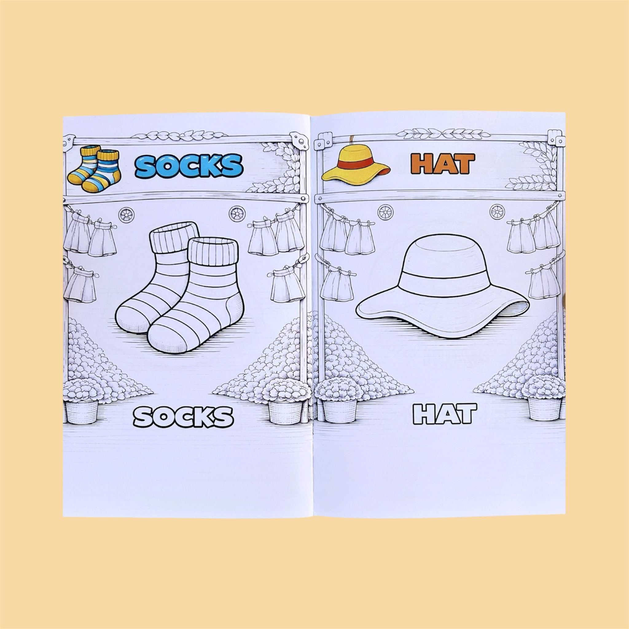 Clothes Coloring Book