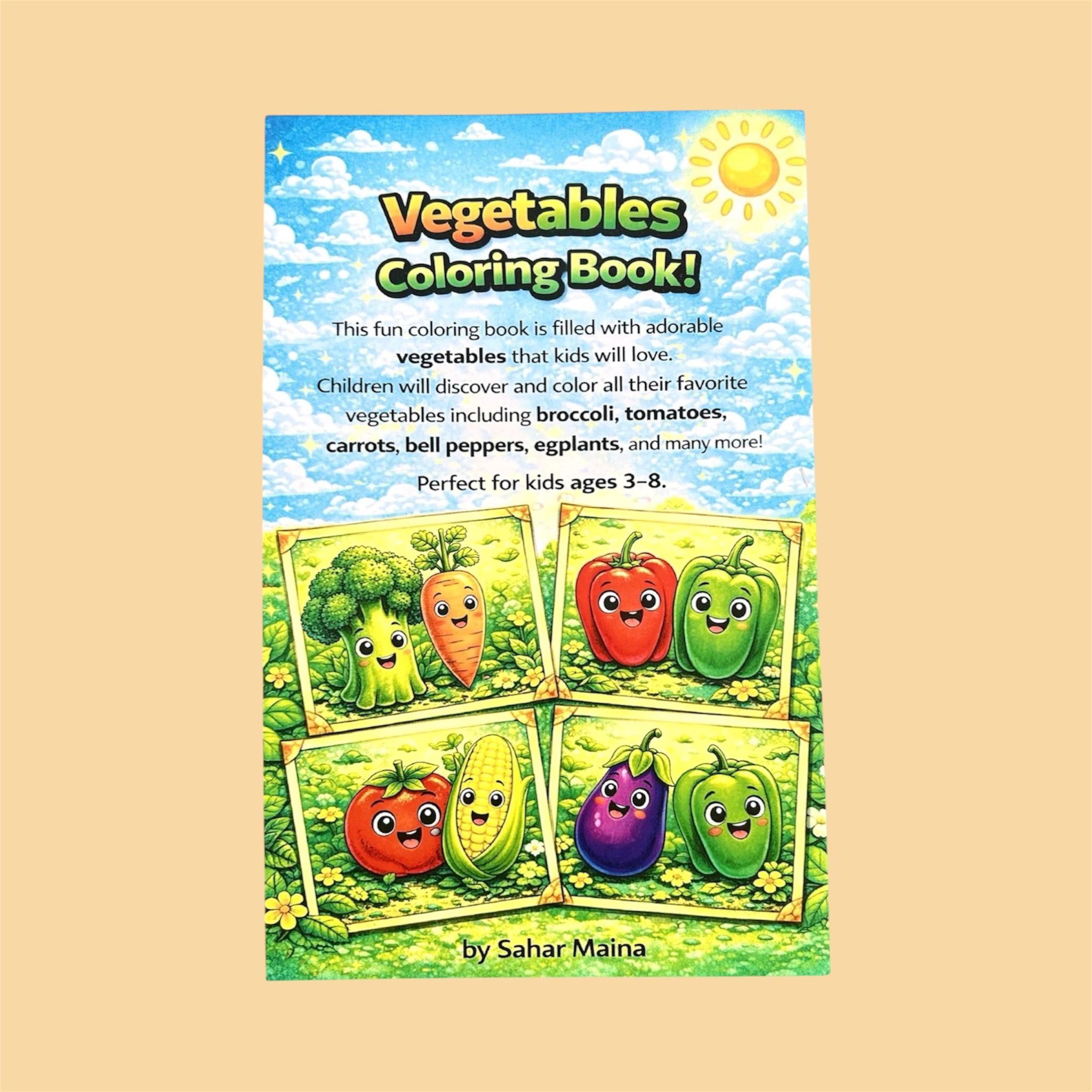 Vegetables Coloring Book