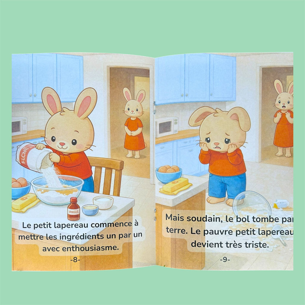 Le petit lapereau aime la lecture
